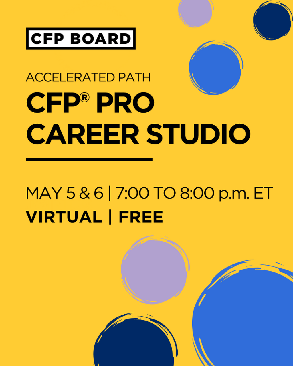 May 2026 Accelerated Path CFP&reg; Pro Career Studio