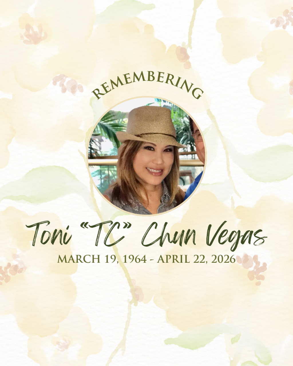 In Loving Memory of TC Vegas