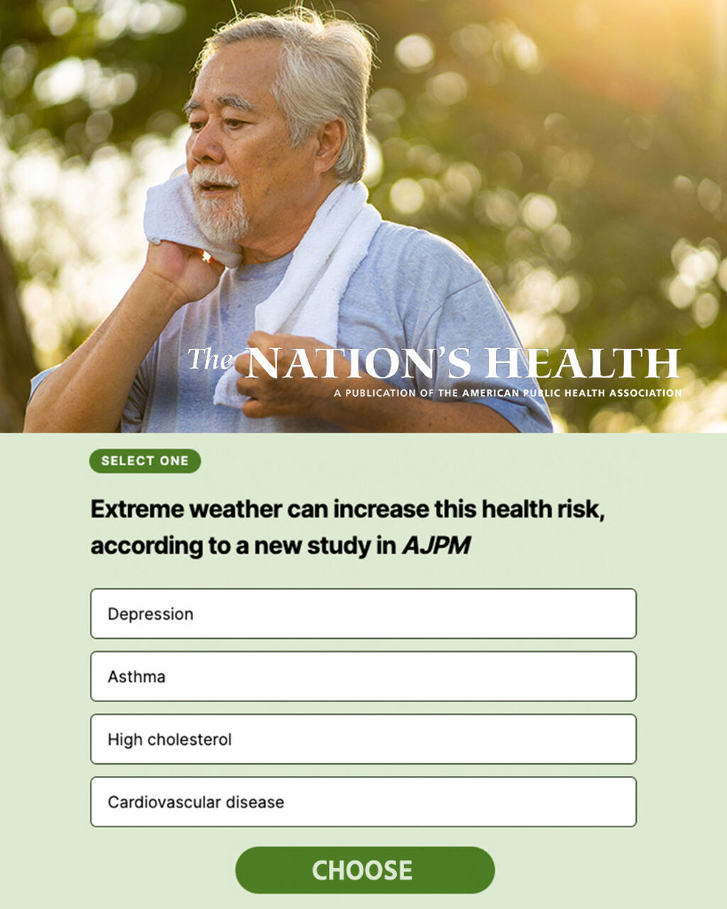 The Nation's Health April 24 News Quiz 