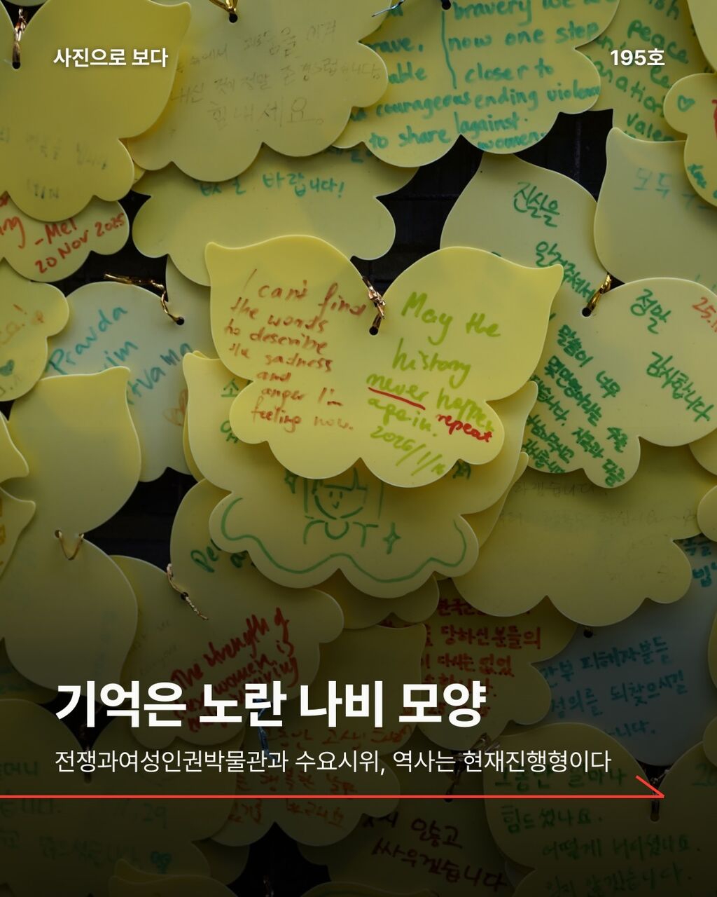 기억은 노란 나비 모양