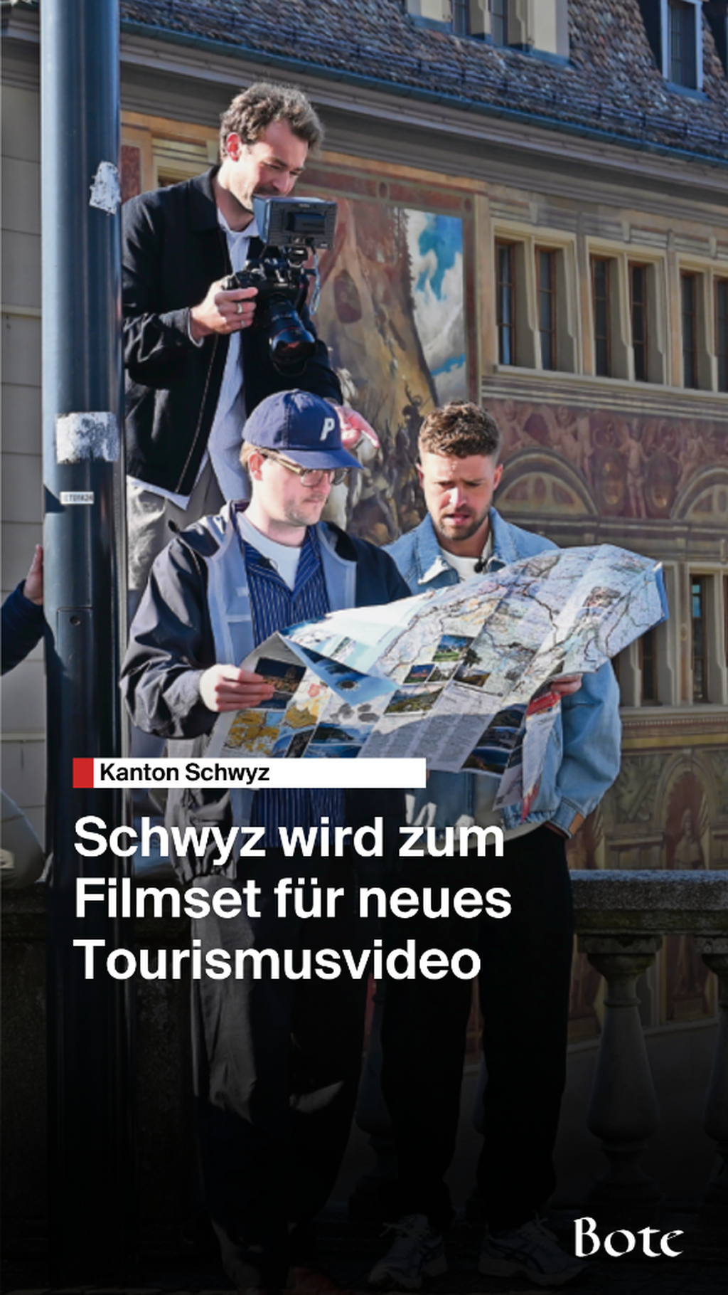 Influencer drehen in Schwyz