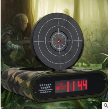 Shooting Target Alarm Clock for Heavy Sleepers