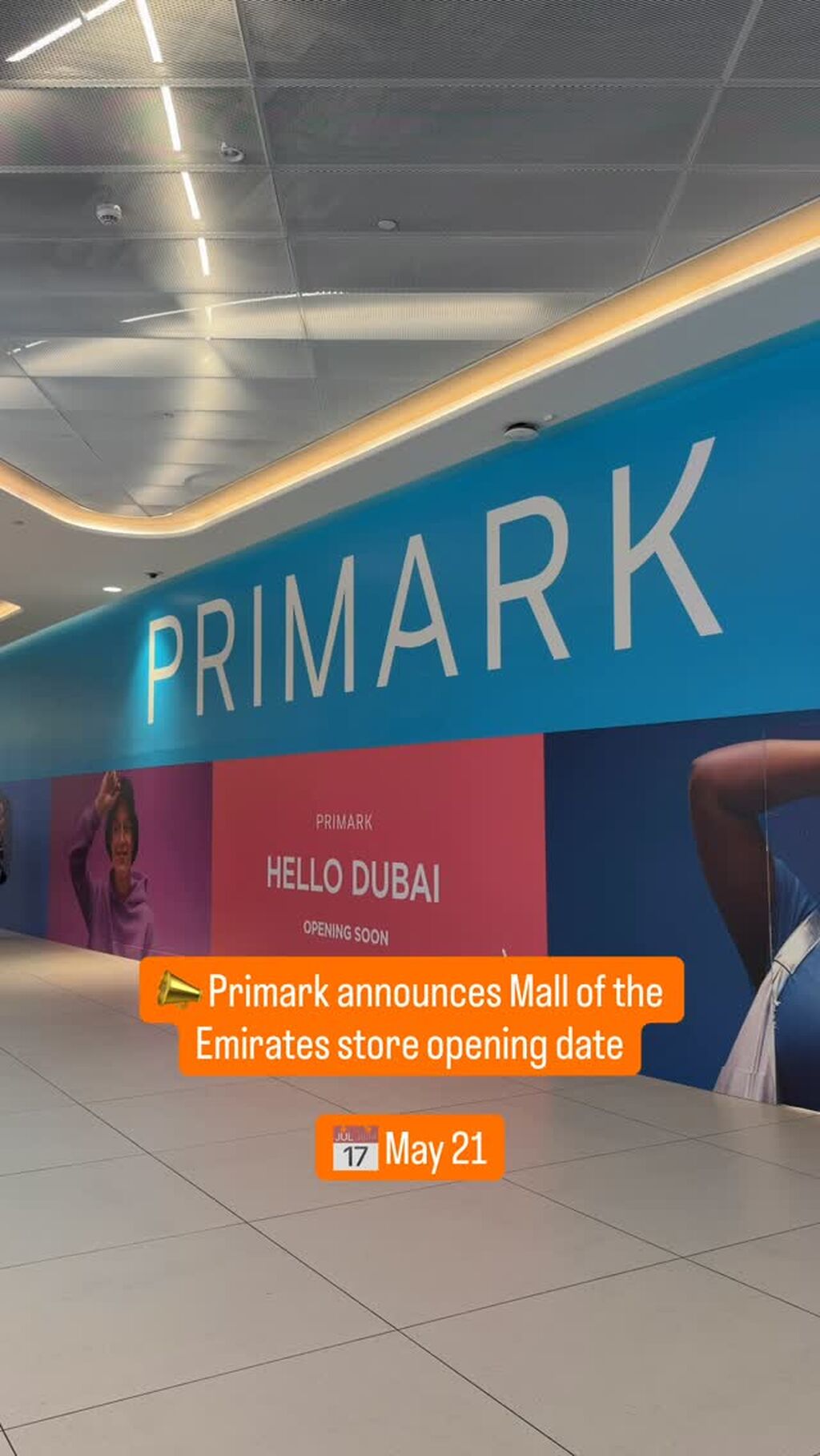 Primark announces Mall of the Emirates store opening date