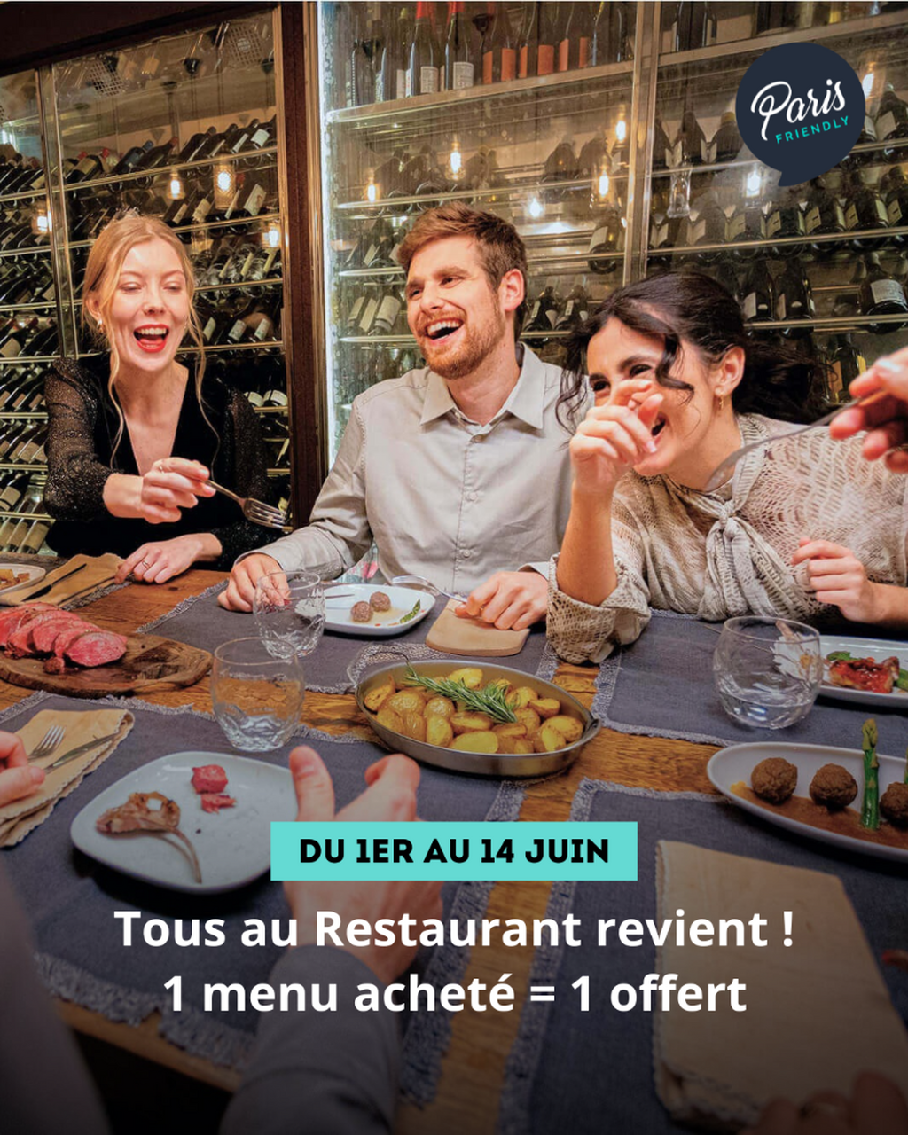 Tous au Restaurant revient ! 1 menu achet&eacute; = 1 offert 