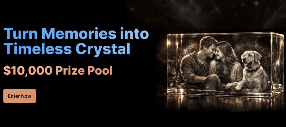 Turn Memories into Timeless Crystal $10,000 Prize Pool