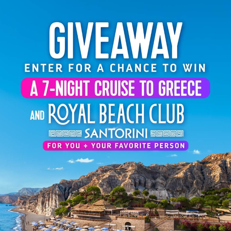 Royal Beach Club Santorini Giveaway