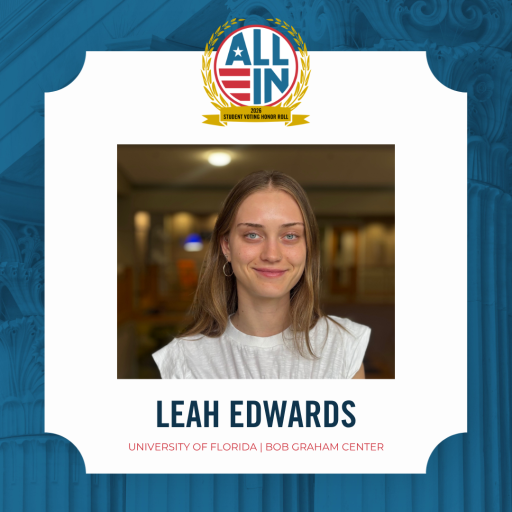 Leah Edwards Student Voting Honor Roll