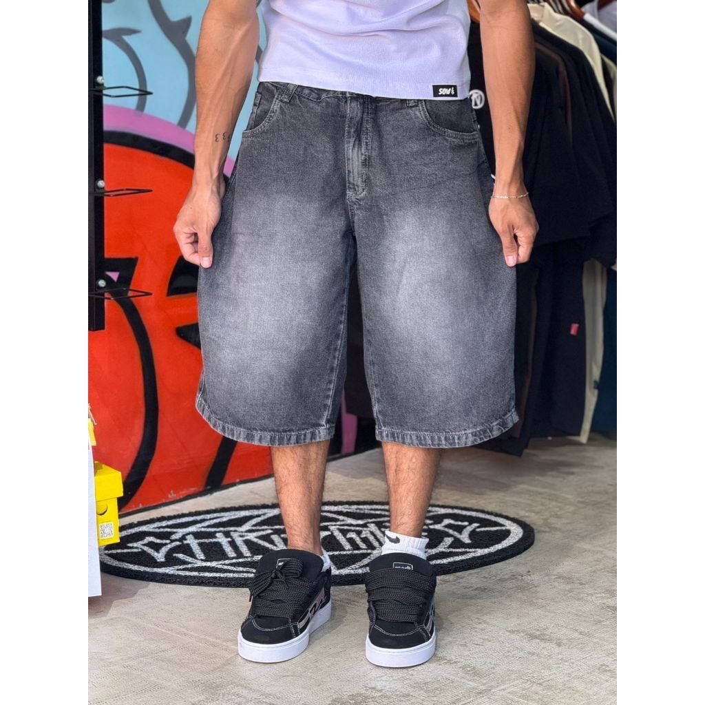 Short bal&atilde;o masculino stretwear