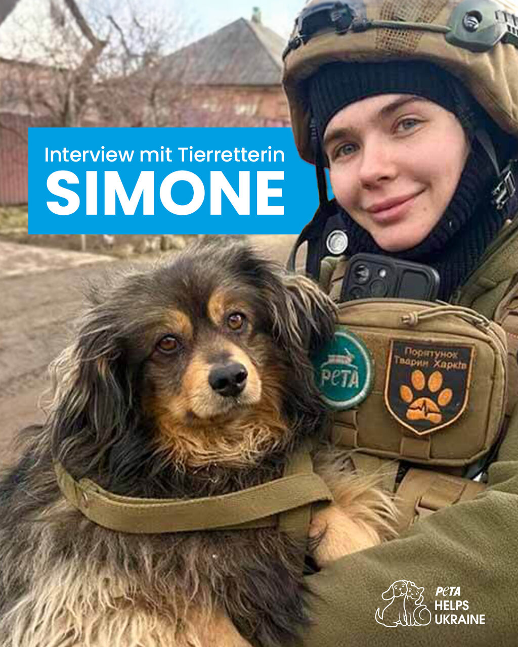 PETA HELPS UKRAINE: Interview mit Tierretterin an der Front