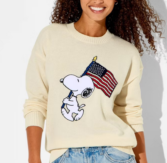 Patriotic Snoopy Sweater