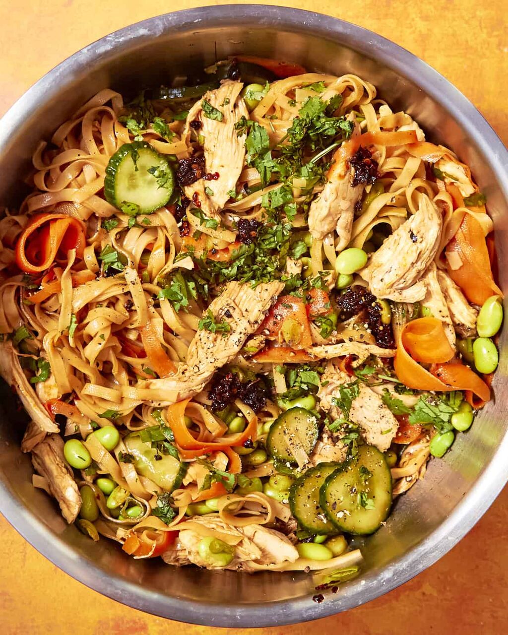 Cold Noodle Salad with Chicken (High-Protein Sesame Noodles)