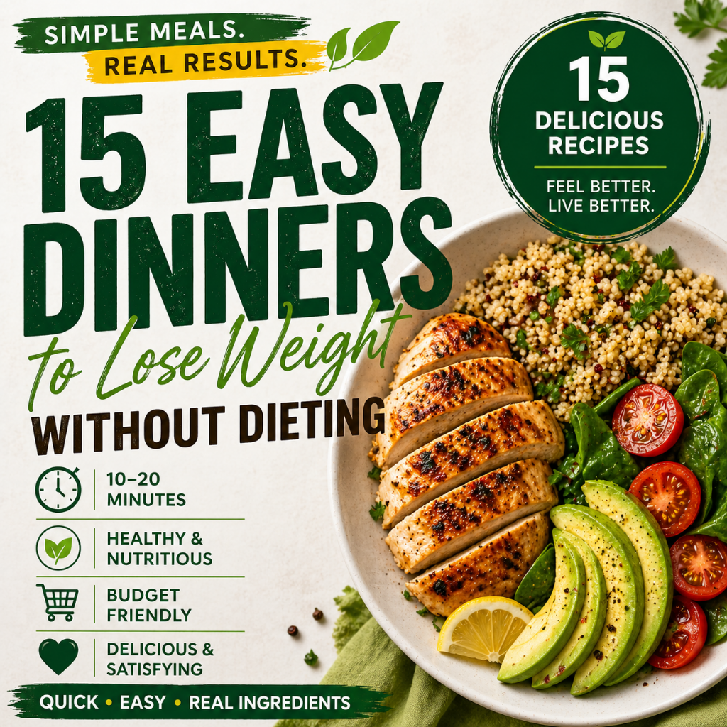 Get My 15 Easy Dinner Recipes