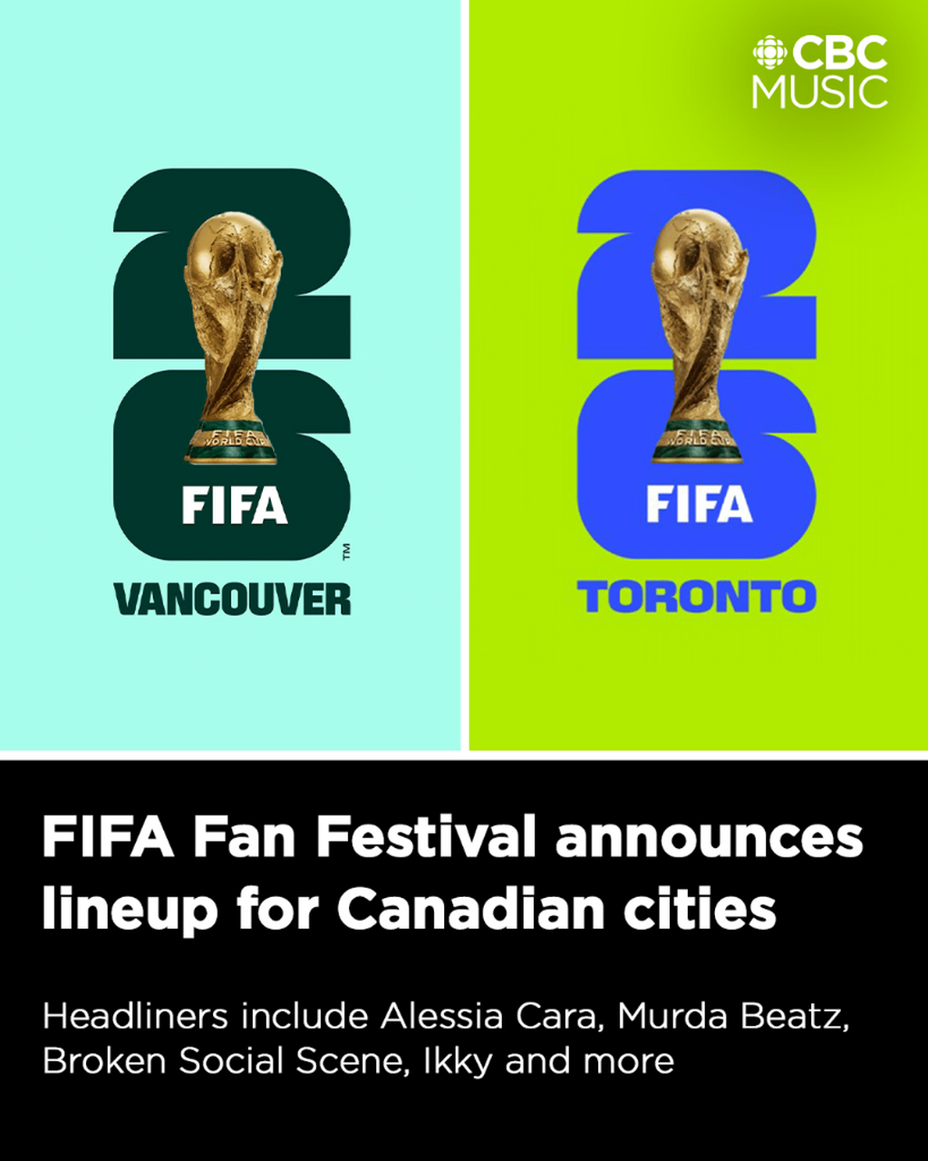 Broken Social Scene, Kardinal Offishall and more to perform at FIFA fan festivals this summer
