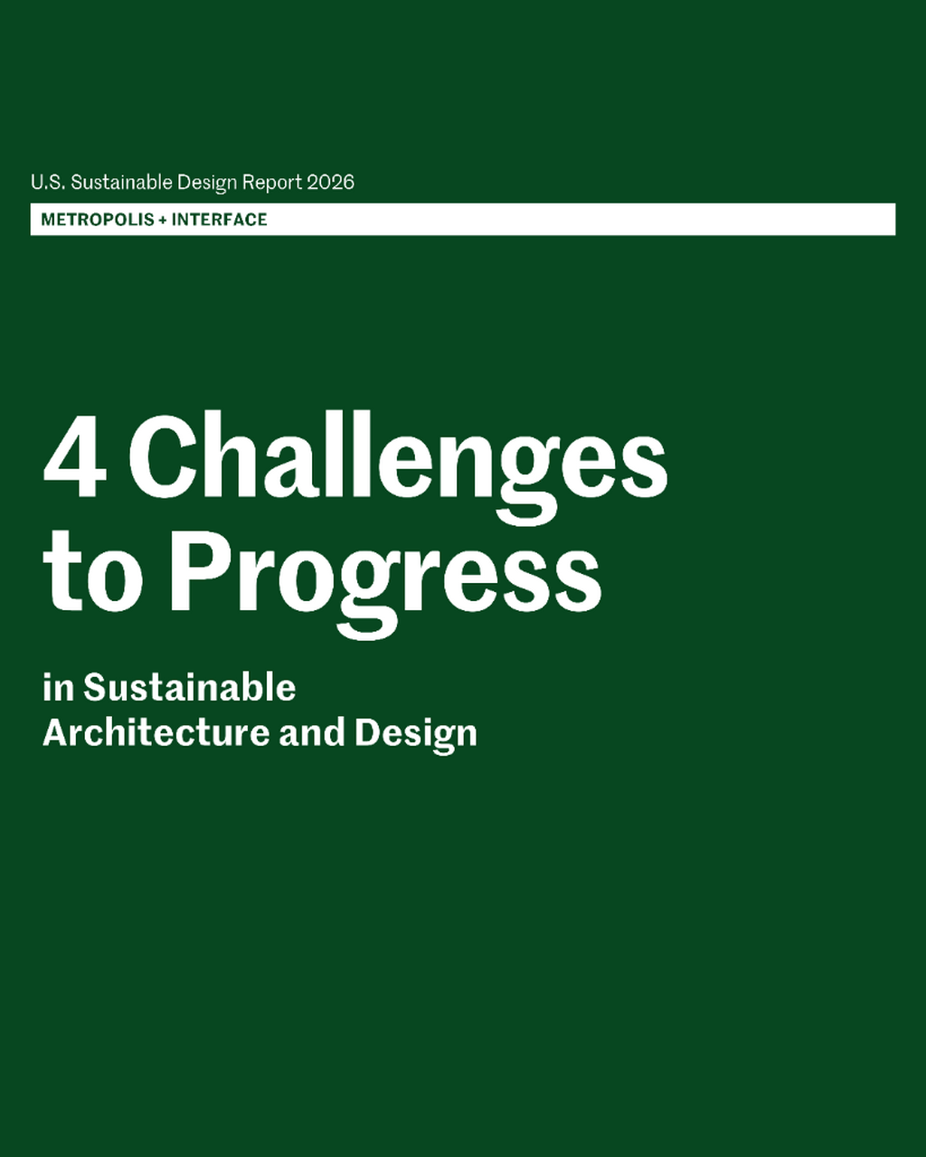 METROPOLIS Sustainable Design Report: Challenges