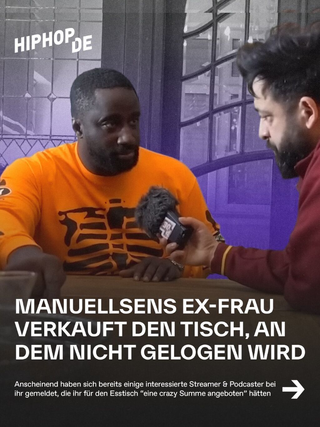 Manuellsens Ex-Frau verkauft den Tisch, an dem nicht gelogen wird