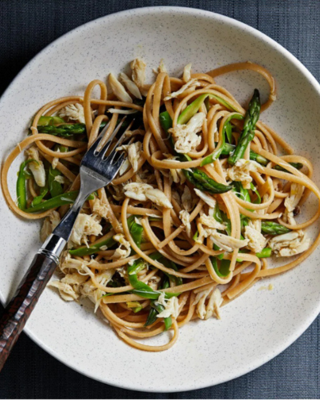 Fettuccine With Crab and Asparagus