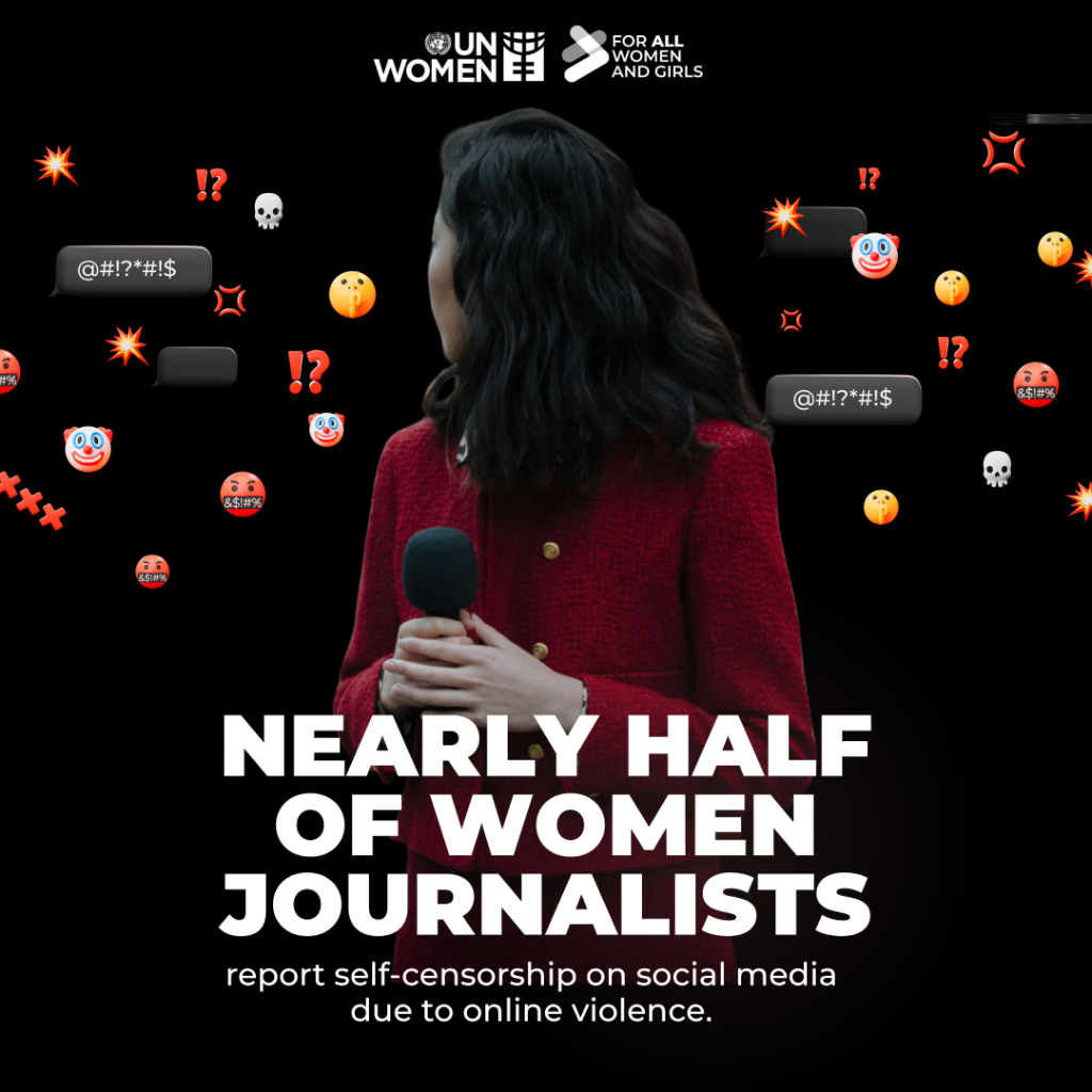 Reports to police of online violence against women journalists double since 2020, with one in four experiencing related anxiety and/or depression