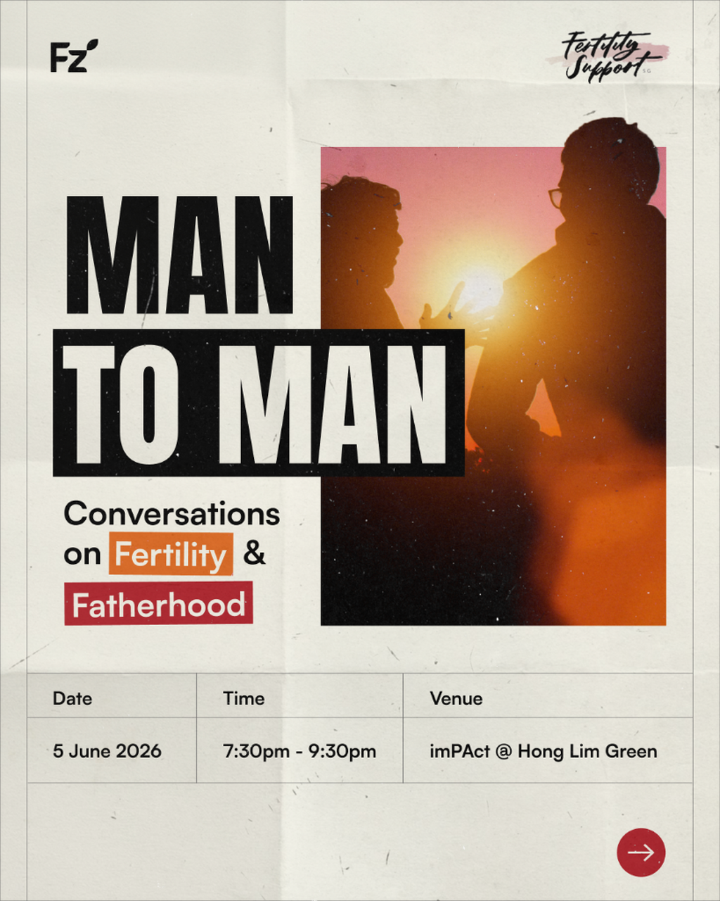 EVENT: MAN TO MAN: CONVERSATIONS ON FERTILITY AND FATHERHOOD