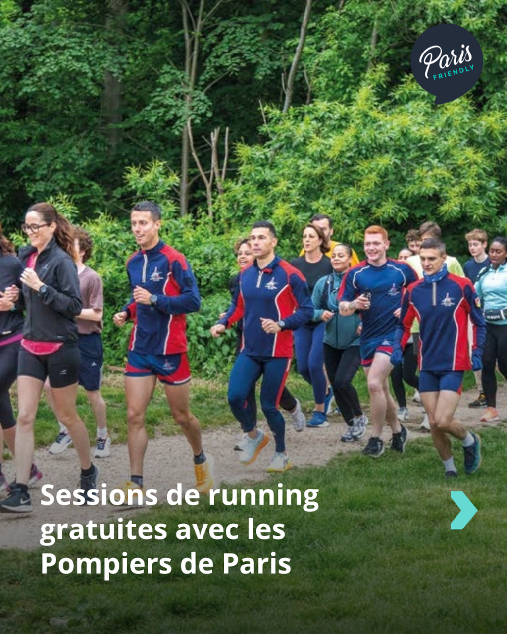 Running gratuit avec les pompiers.
