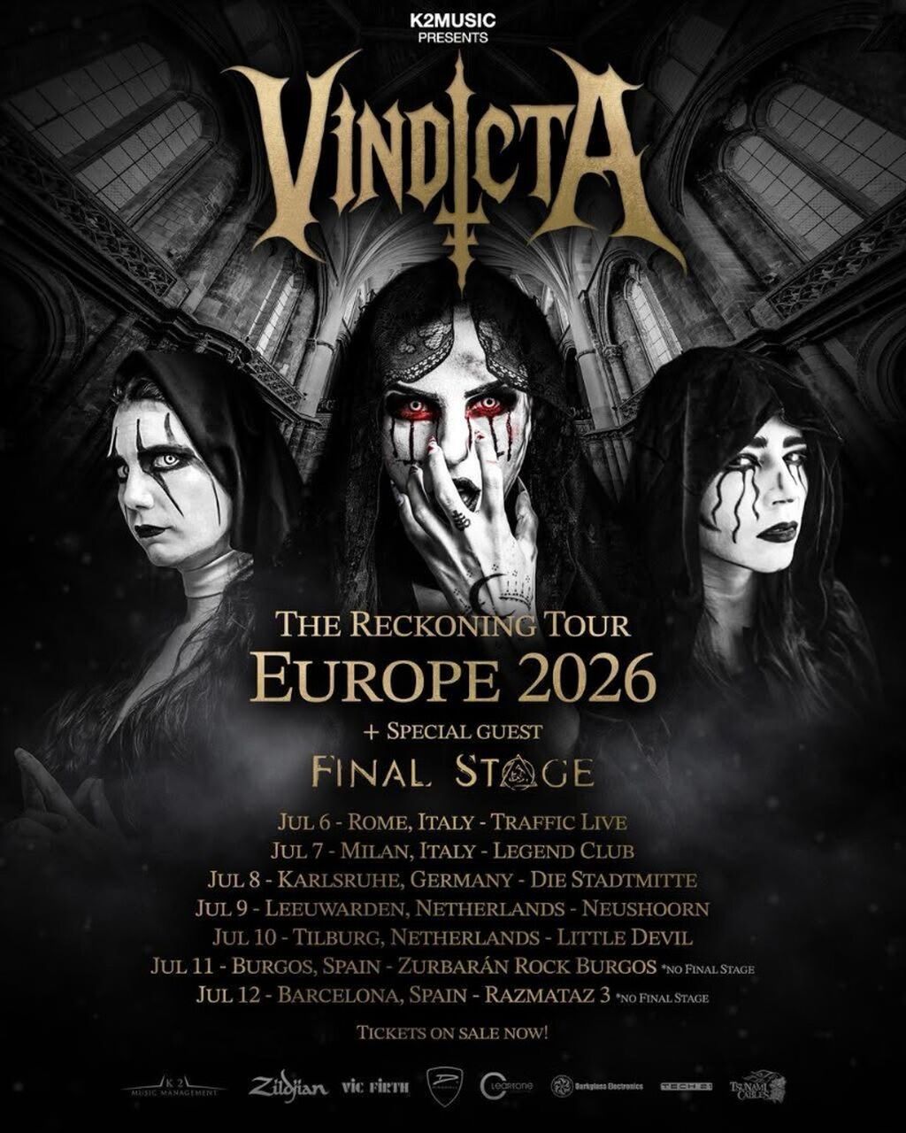 TOUR OPENING FOR VINDICTA