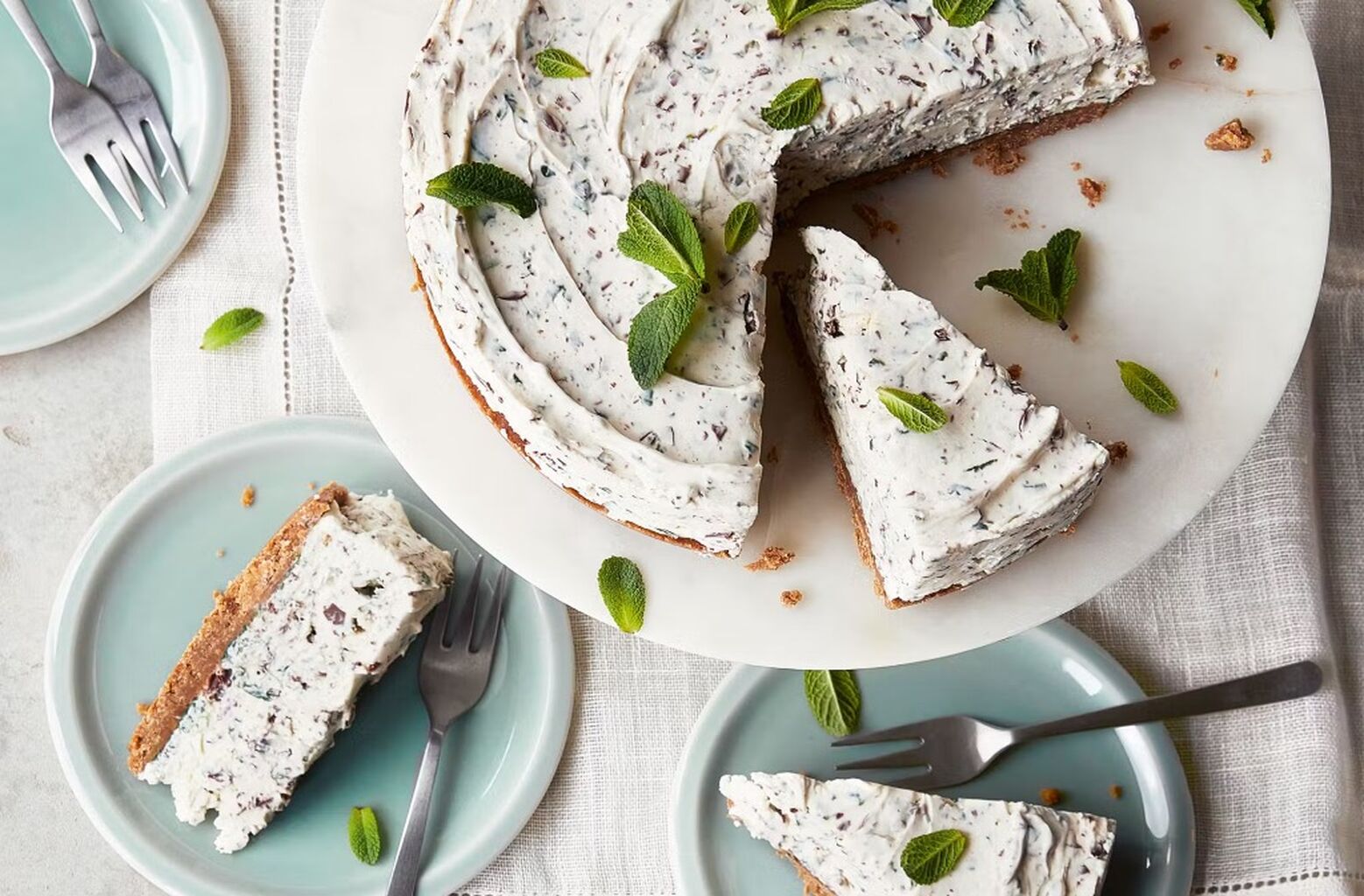 🍫🌿Mint chocolate cheesecake 