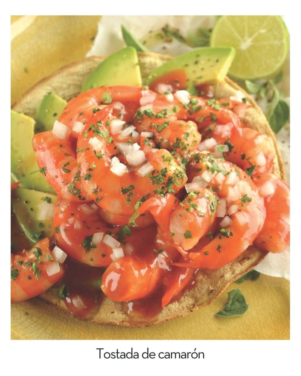 Tostada de camar&oacute;n