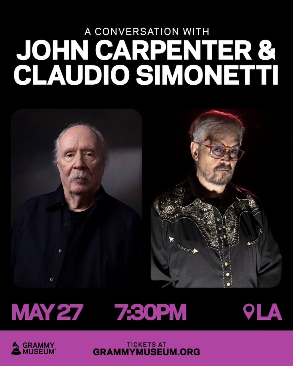 John Carpenter at Grammy museum 