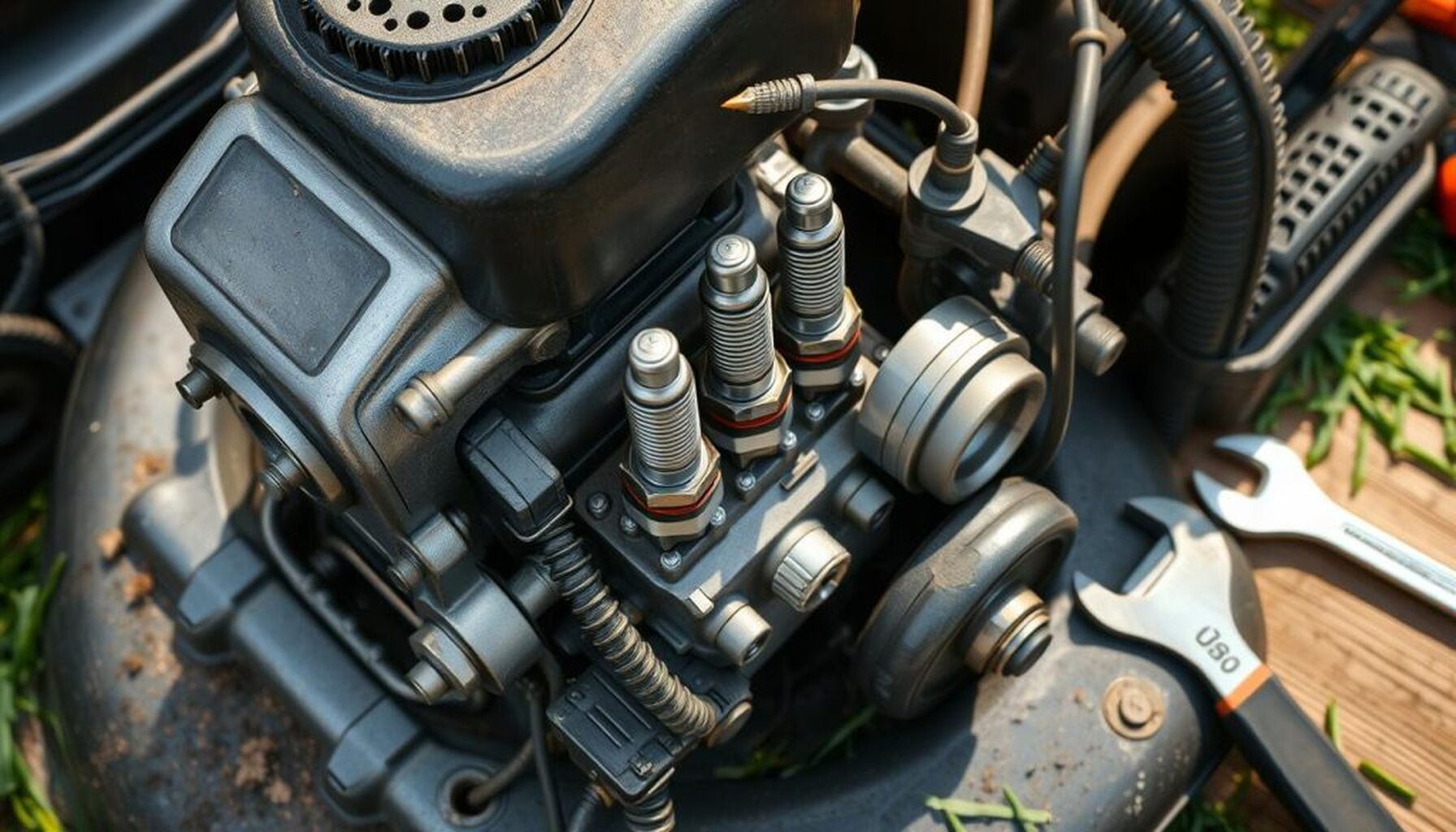 Can a lawn mower engine be repaired or should it be replaced?