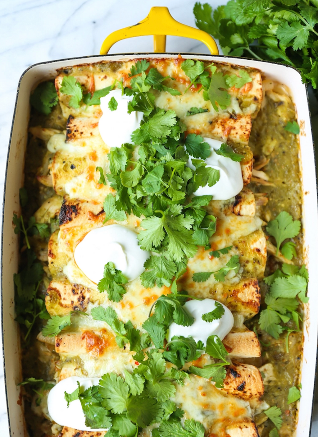 Green Chicken Enchiladas