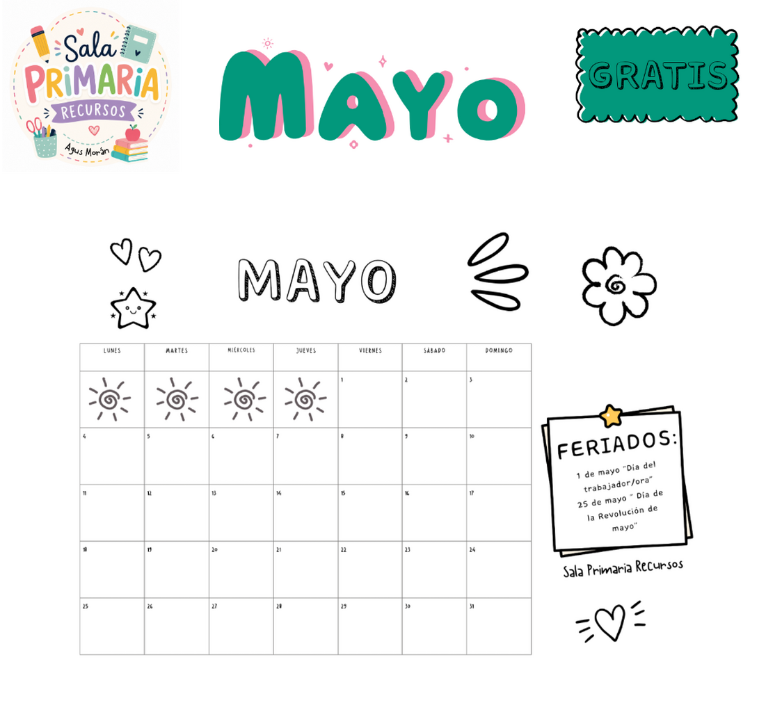 Calendario MAYO