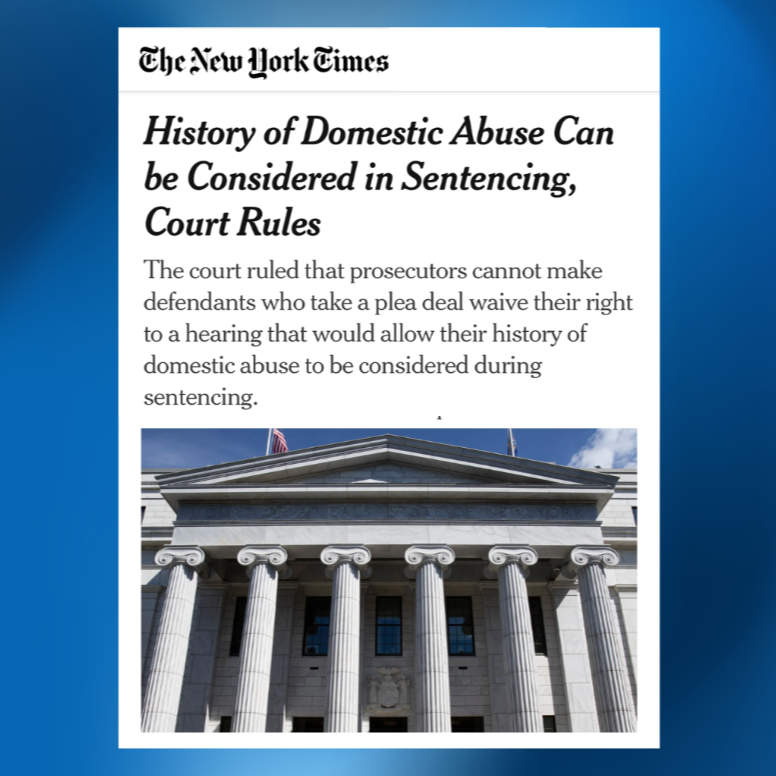 History of Domestic Abuse Can be Considered in Sentencing, Court Rules