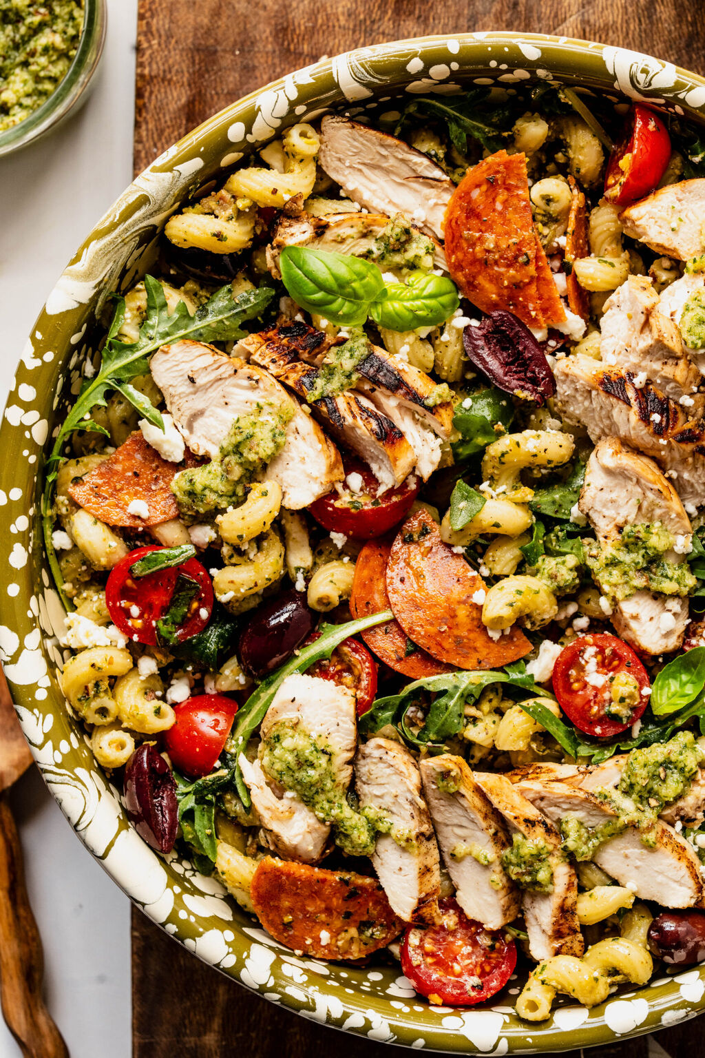 Italian Pesto Pasta Salad for Summer Gatherings