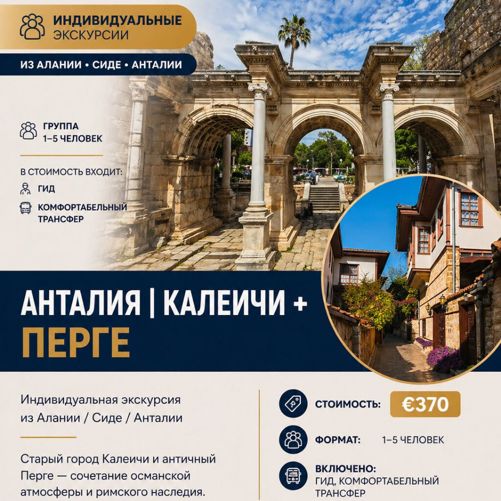 АНТАЛИЯ | КАЛЕИЧИ + ПЕРГЕ