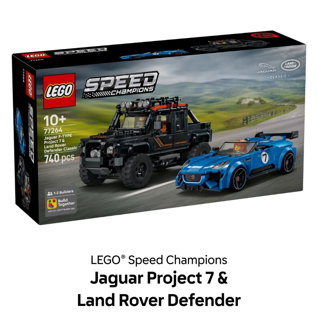 LEGO&reg; Speed Champions Jaguar Project 7 & Land Rover Defender