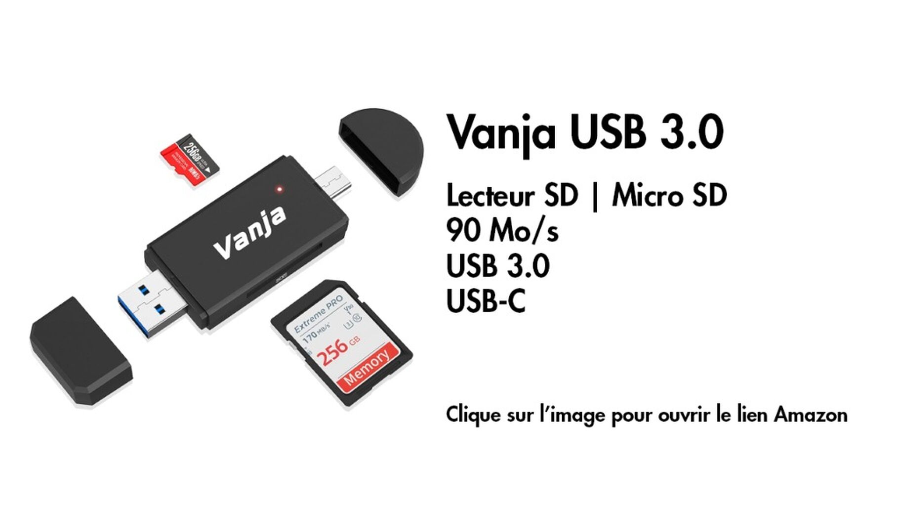 Cl&eacute; USB lecteur SD et Micro SD