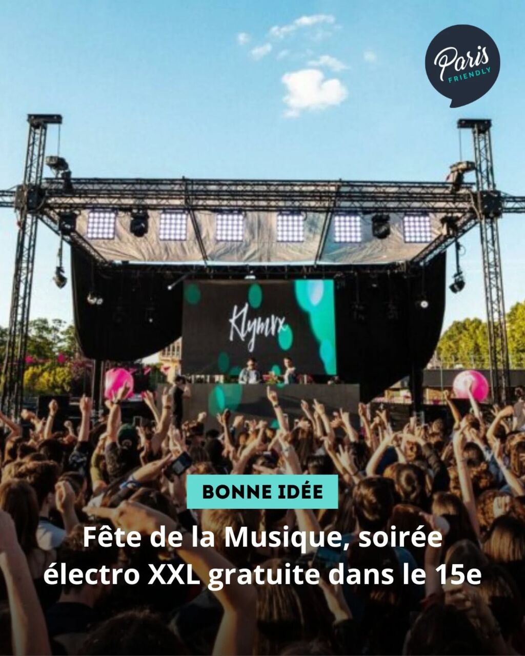 House gratuite, DJ sets jusqu&rsquo;&agrave; 00h45, F&ecirc;te de la Musique sur le parvis du 15e.