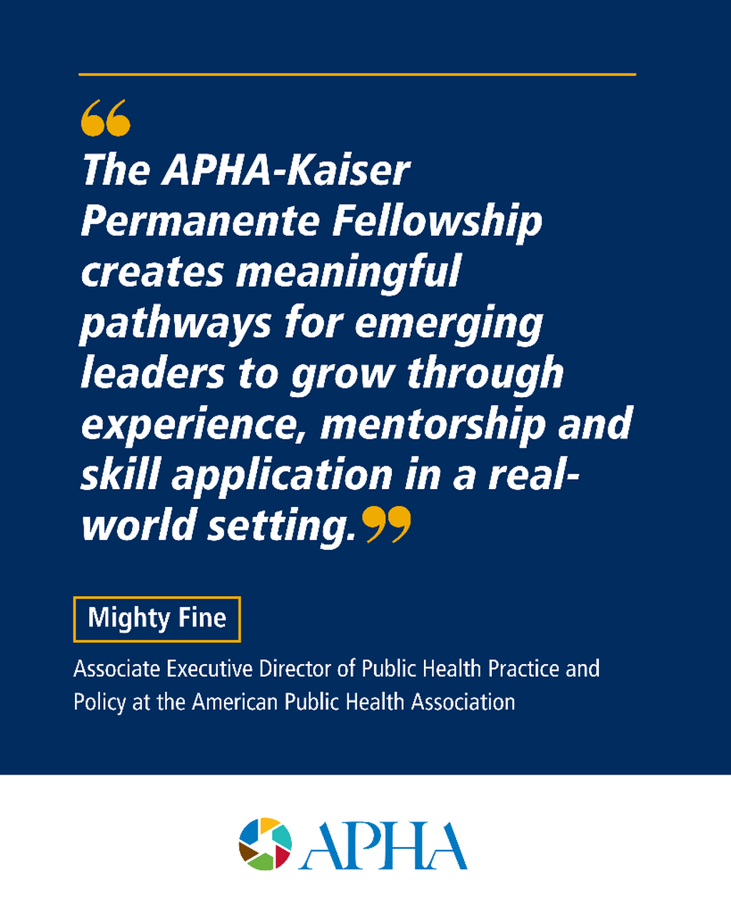 APHA-Kaiser Permanente Fellowship