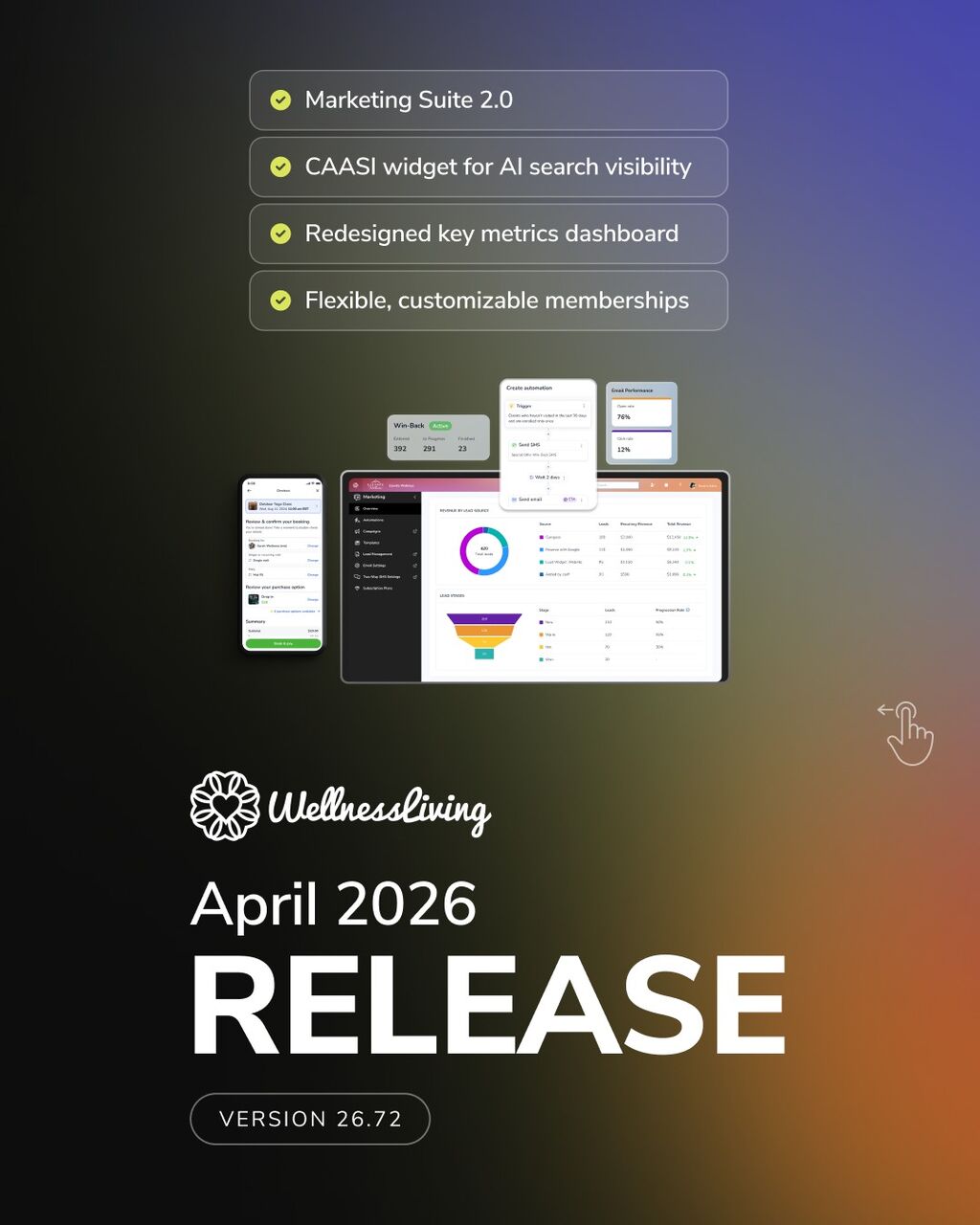 WellnessLiving April 2026 Release