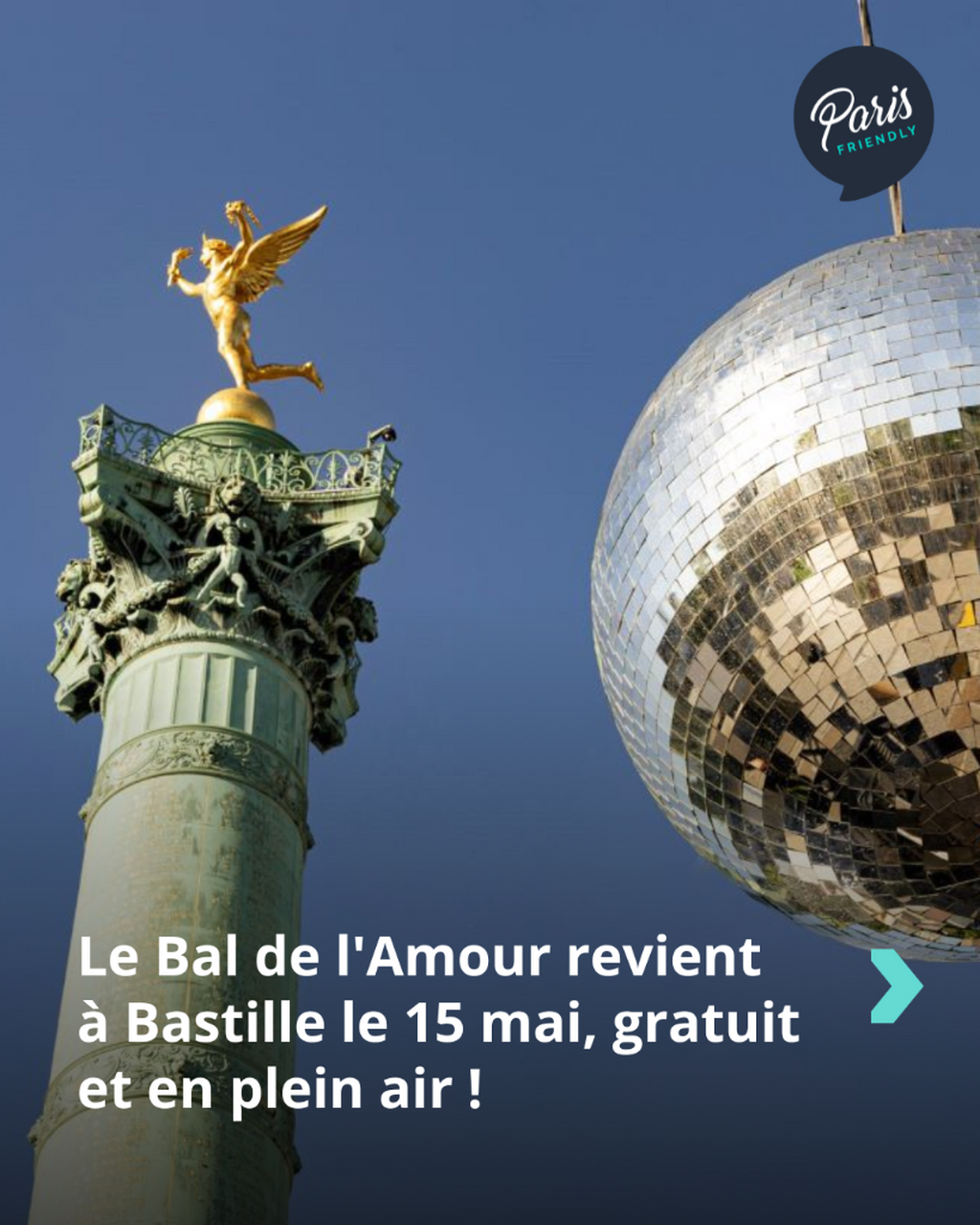 Le Bal de l'Amour revient &agrave; Bastille le 15 mai, gratuit et en plein air !
