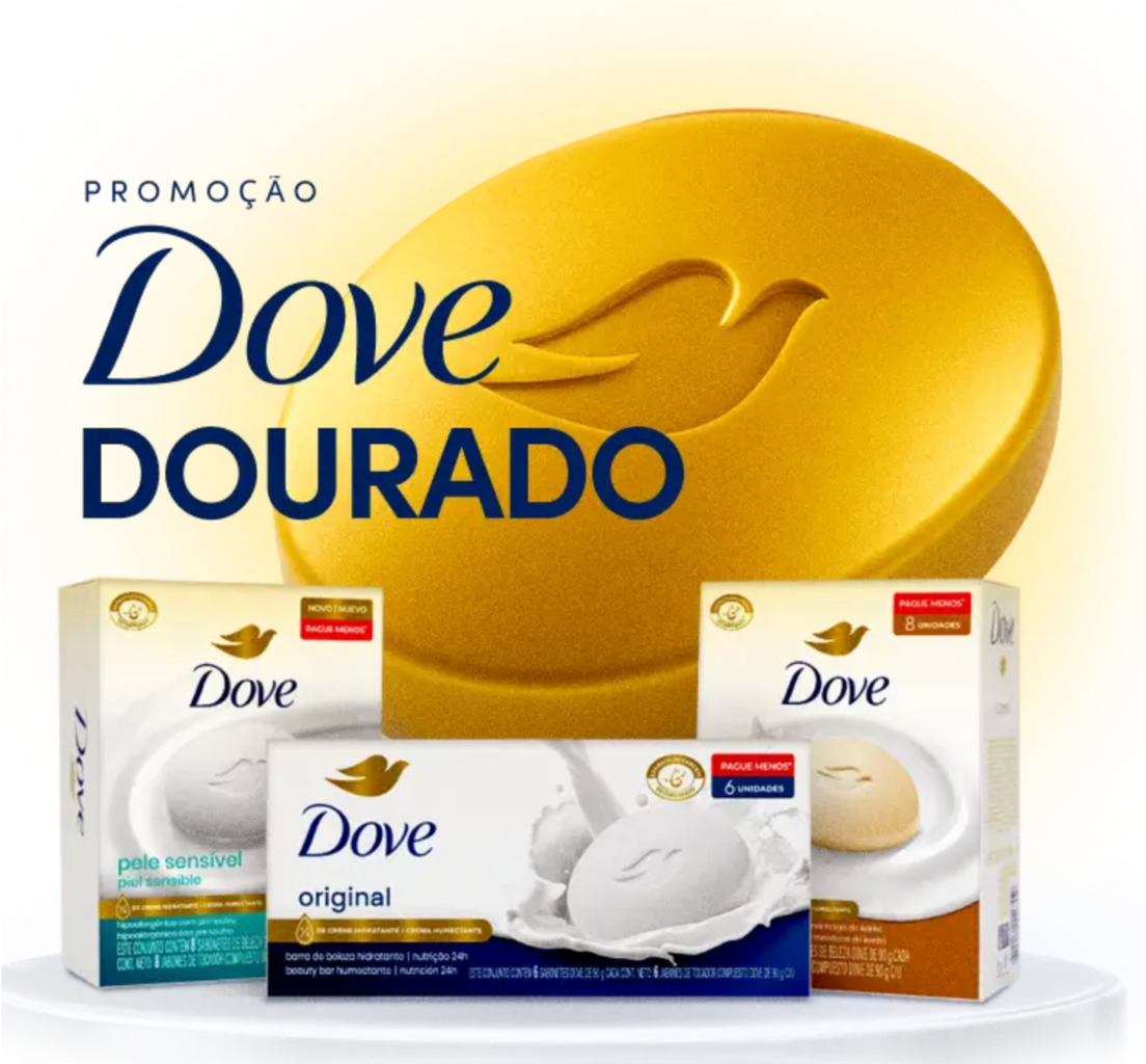 Promo&ccedil;&atilde;o Dove Dourado 