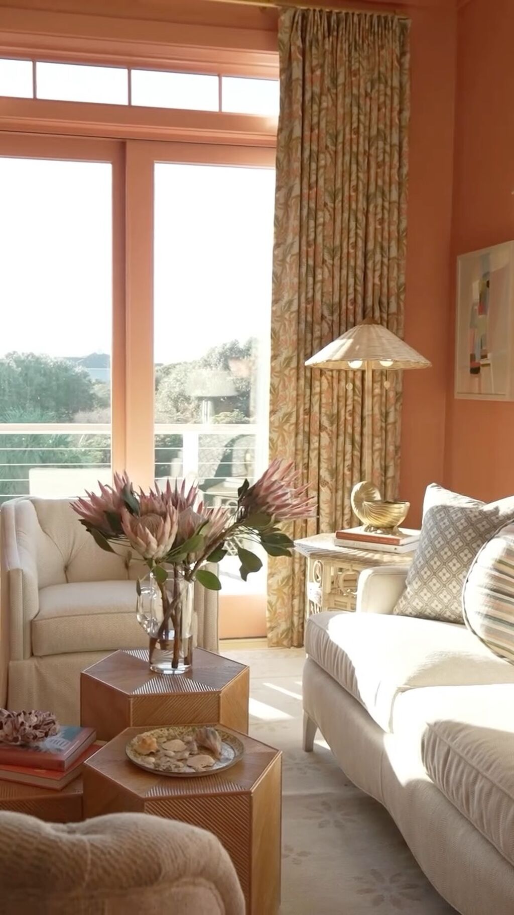 A Collected Coastal Home Layered with Pattern