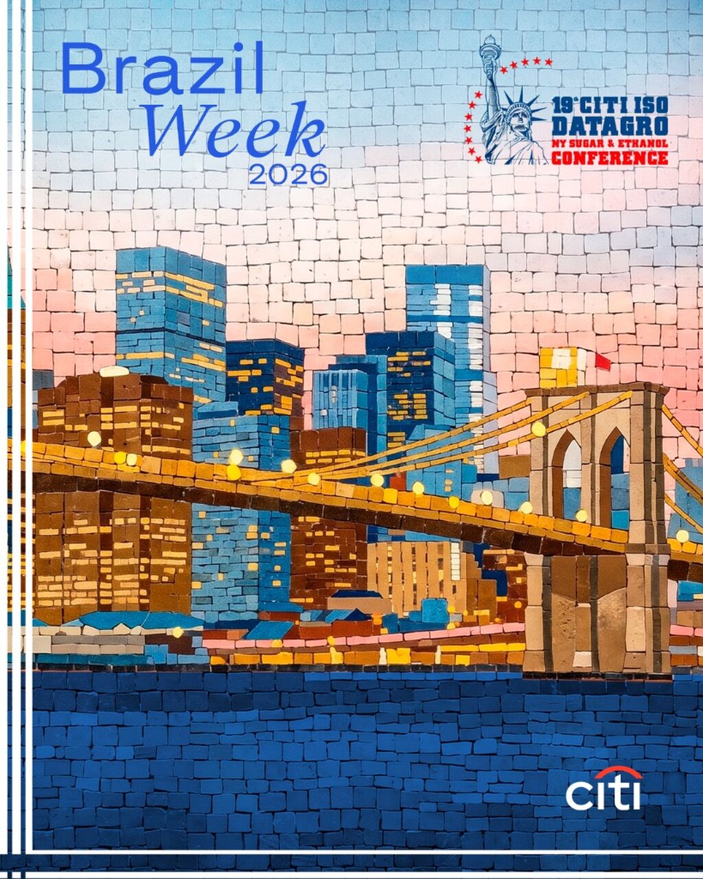 Em 2026, a CITI ISO DATAGRO NY Sugar & Ethanol Conference chega &agrave; sua 19&ordf; edi&ccedil;&atilde;o como o encontro t&eacute;cnico oficial do NY Sugar Week.