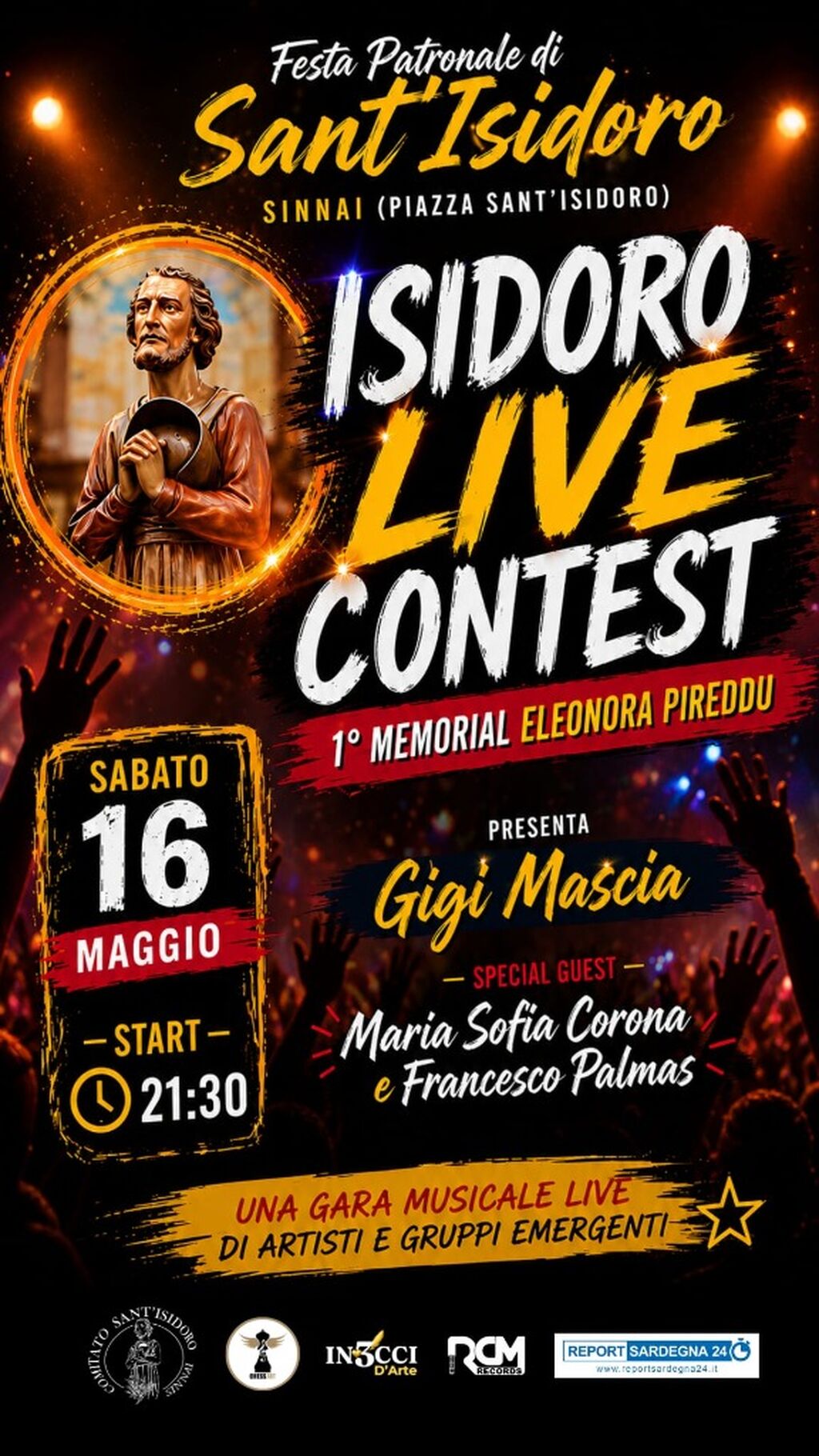 ISIDORO LIVE Contest | 16 MAGGIO 2026 - h21:30