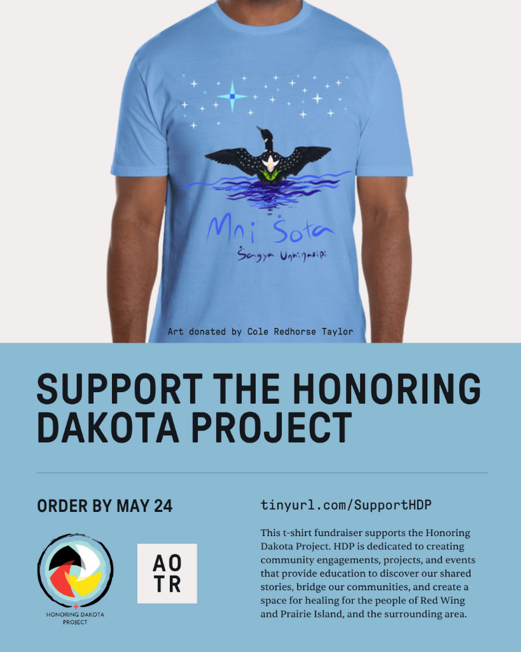 T-shirt Fundraiser: Support the Honoring Dakota Project