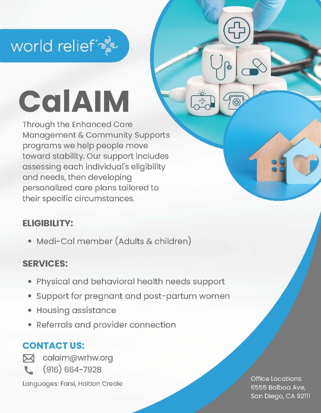 CAL AIM Program Referral Link Serving San Diego Communities