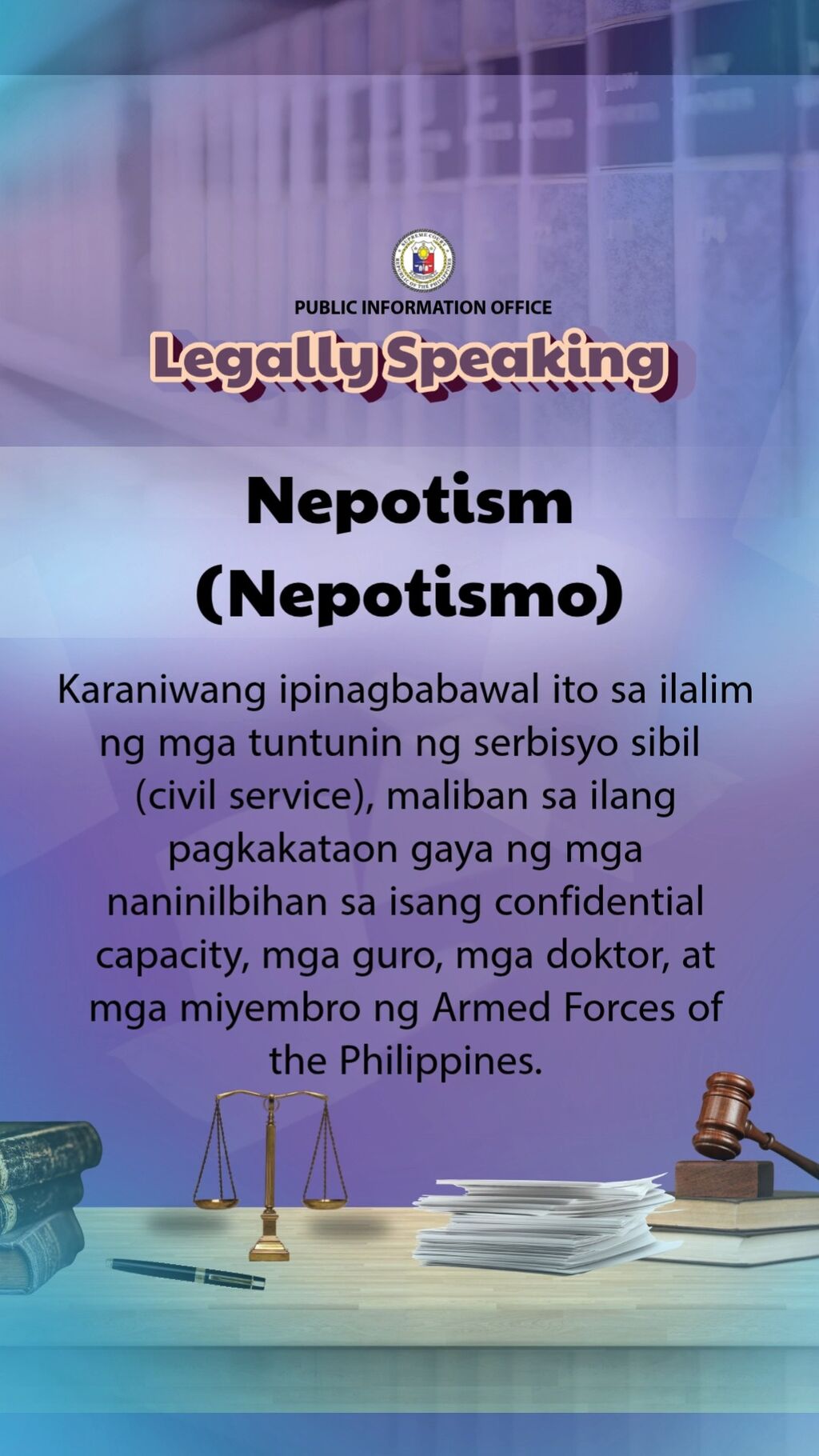 #SCphLegallySpeaking "Nepotism"