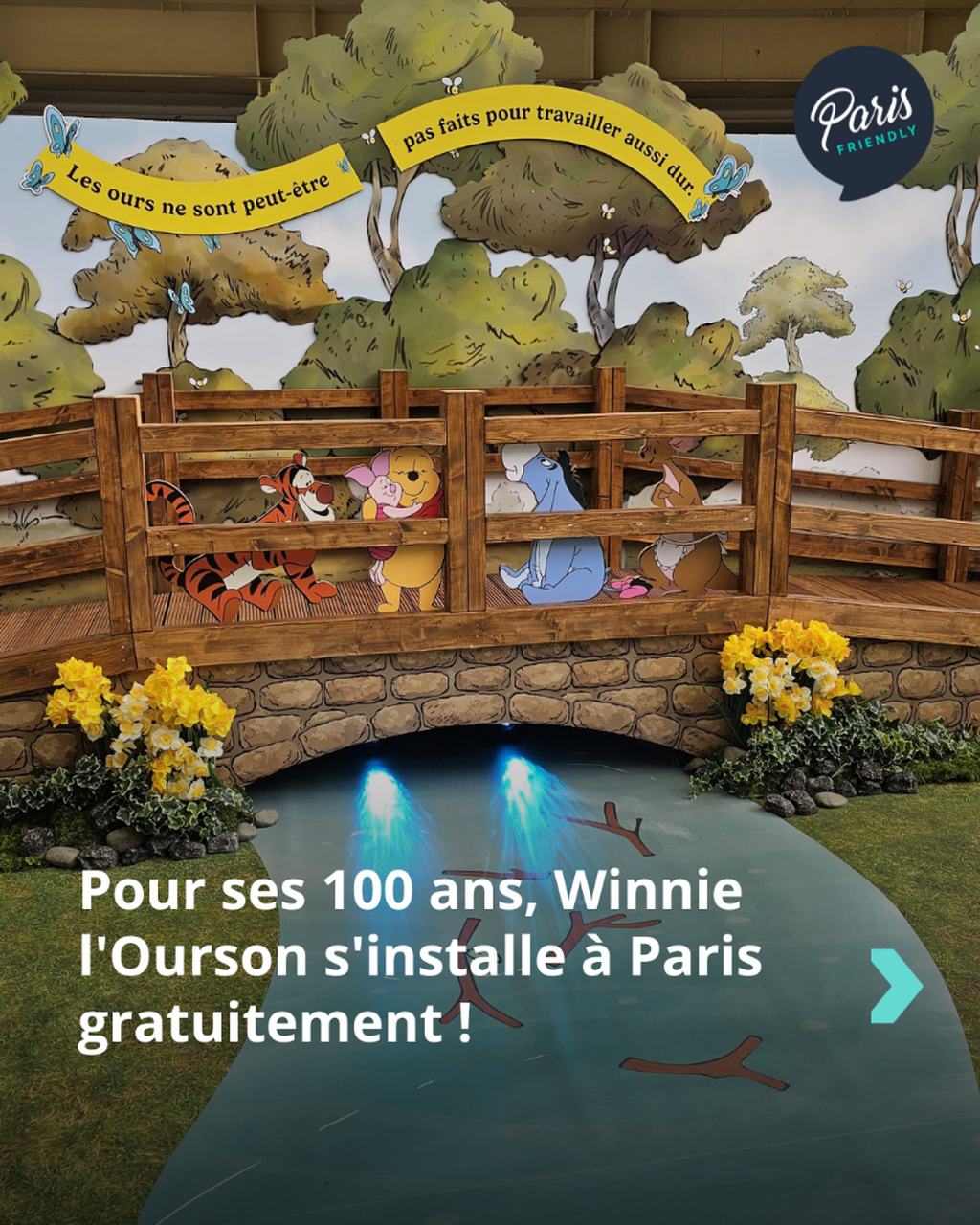Pour ses 100 ans, Winnie l'Ourson s'installe &agrave; Paris gratuitement !