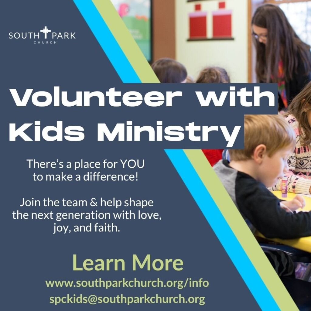 Children's Ministry Invites You to Serve!
