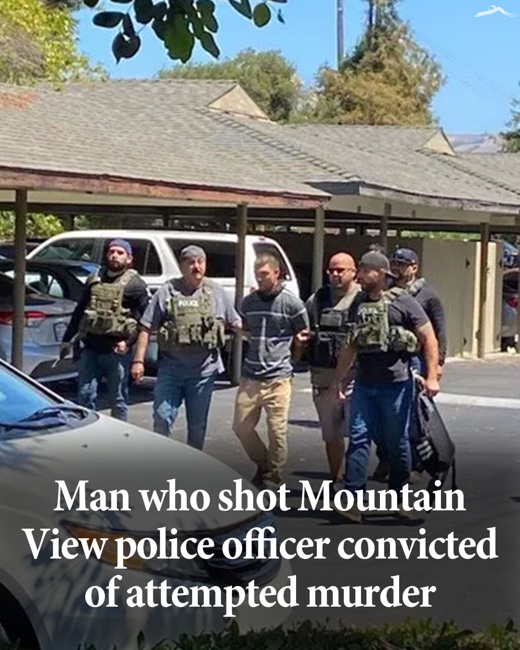 Man who shot Mountain View police officer convicted of attempted murder