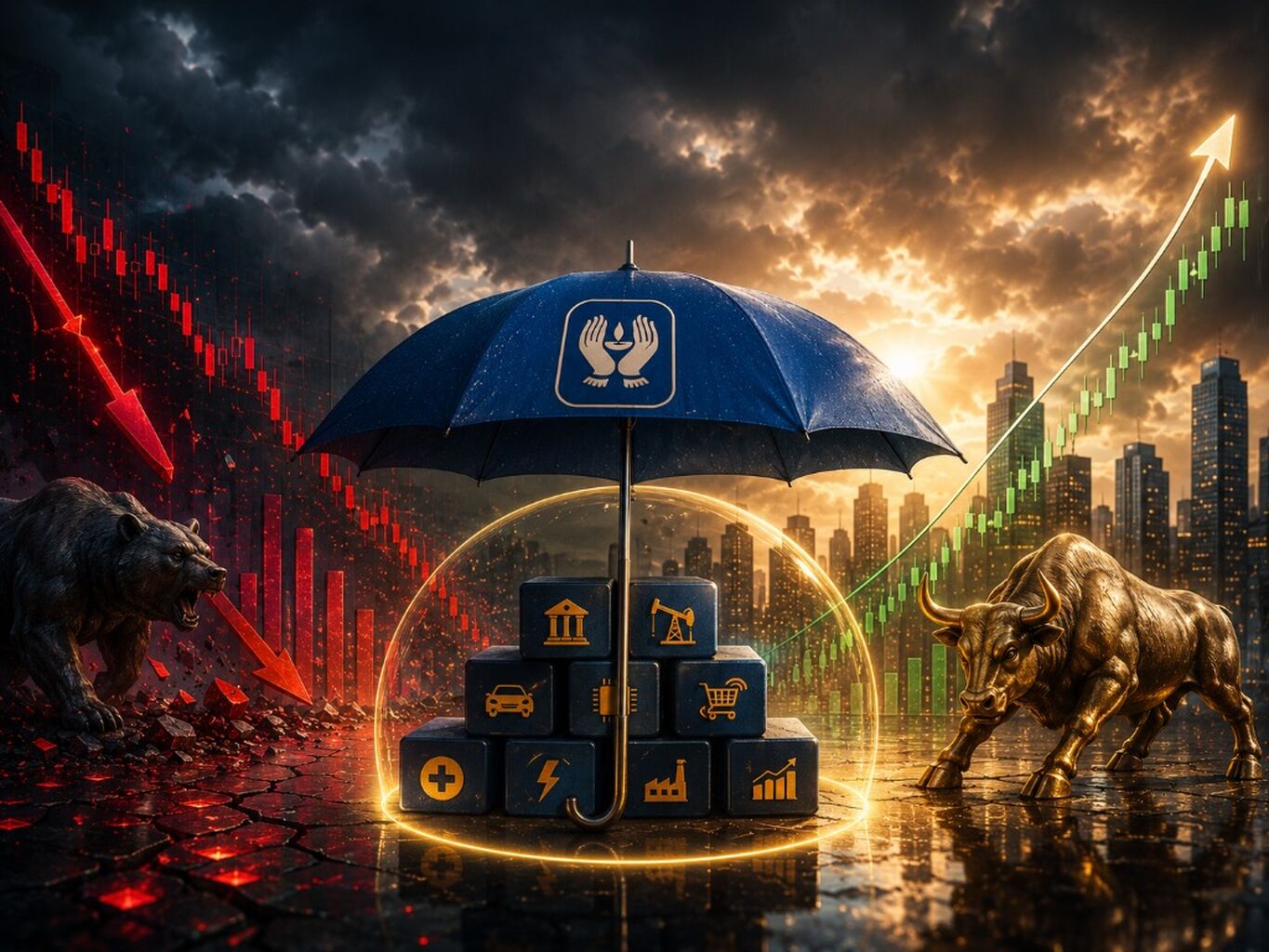 LIC&rsquo;s $2 billion contrarian bet: 10 stocks the DII giant bought while the market bled 